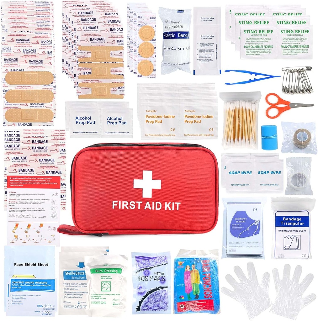 První pomoc Kit 194 kus nouzové kity pro turistiku Camping Trauma Kit pro loď vozidlo kompaktní pomoc Kit pro domácí auto cestování venkovní přežití