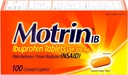 Motrin IB, Ibuprofen 200mg tablety, Reliever bolesti a horečka Reducer pro svaloviny Aches, bolest hlavy, bolest zad, menstruační křeče a menší bolesti kloubů, NSAID, 100 Ct