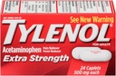 TYLENOL Extra síla Acetaminophen 500 mg Kaplety 24 per