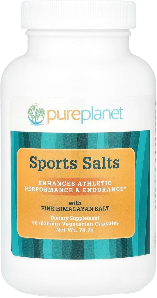 PURE PLANET Sportovní soli, 90 Vegetariánských kapslí