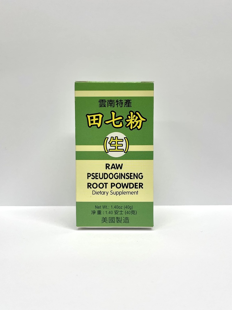 Syrový Pseudoginseng Root Powder Bylinný dodatek pomáhá podporovat zdravý kardiovaskulární systém 1.4oz Vyrobeno v USA