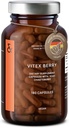 Vitex Berry - Premium Chasteberry 4: 1 Extrakt (Vitex Agnus Castus) - Menopauza & PMS Support - Hormonová rovnováha pro ženy - 180 Kapsle - 6 měsíční dodávka - Made in Germany