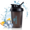 Prodigy Nutriční Labs Premium Shaker láhev ideální pro proteinové třepátka a předcvičení -14 Ounce (černá)