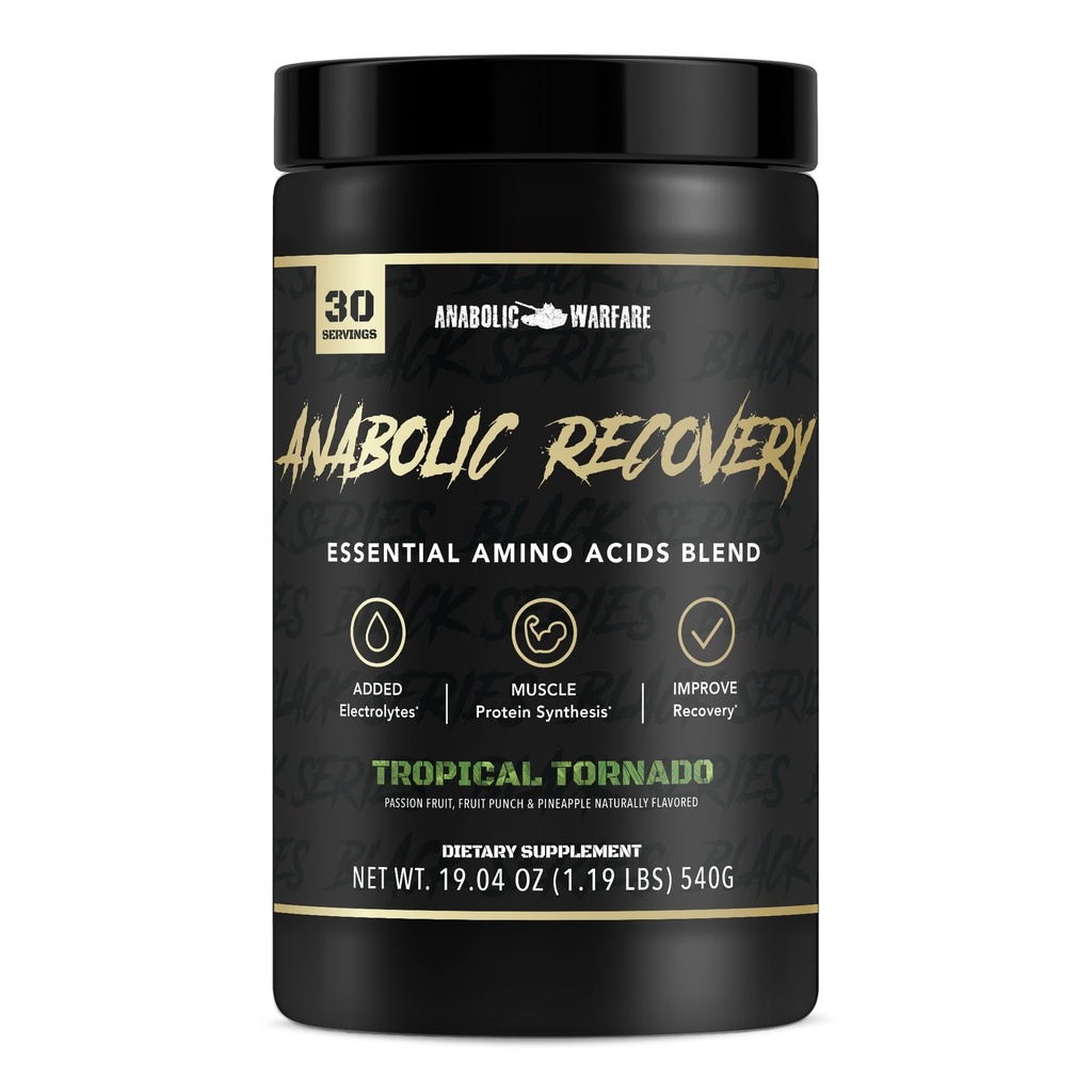 Anabolické zotavení, esenciální aminokyseliny, Post Workout Recovery, Premium Hydration, Build Muscle * (Tropické tornádo, 30 Služeb)