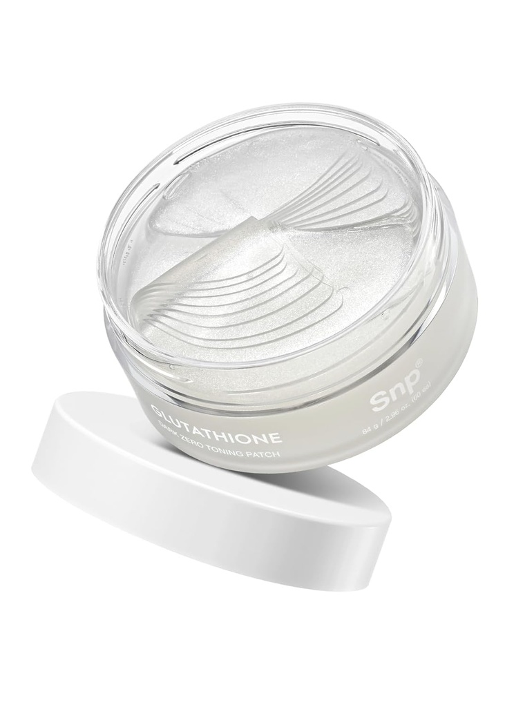 SNP 99% Glutathione + Niacinamid B3 Oční záplata 124; Nournishing Under Eye Patches for Blemishes and Dark Spots 124; Under Maskles for Puffy Eyes and Dark Circles Current 124; Korean Skin Care 124; 60 Patches