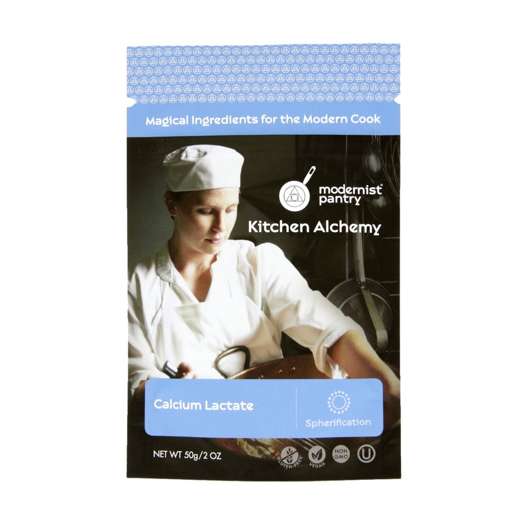 Čistý vápenatý laktát Non- GMO Vegan OU Kosher Certified - 50g / 2oz
