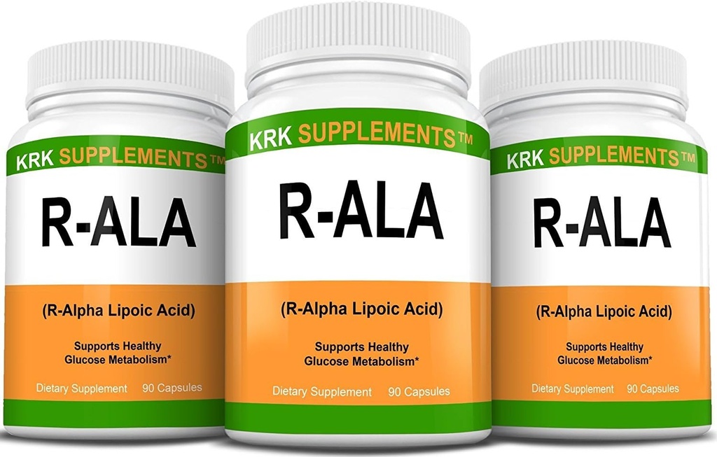 3 Lahvičky R- ALA R- Alpha Kyselina lipoová 200 mg 270 Celkové tobolky