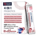 CÍLOVÉ PRObiotiky- pro ženy Prebiotics- an- Probiotics- Powder, 100- bilion- CFU 45- Day- Supply, Ženské 's - Probiotika s D- Mannose a brusinkou pro močení Tract / Gut / Digestive Health