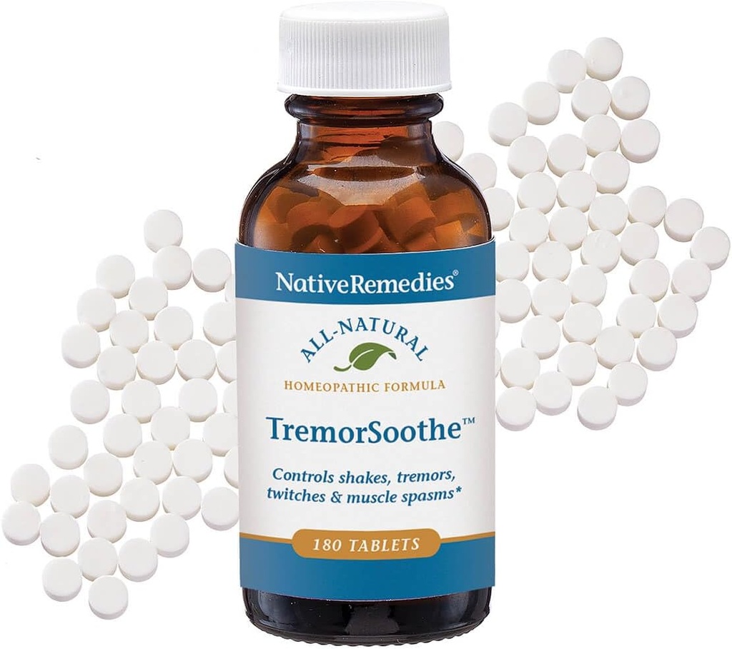 Nativní remedies testosteron Soothe- Přírodní homeopatická formule pro dočasné ovládání třes, třes, svalové křeče a škubání -180 Tablety