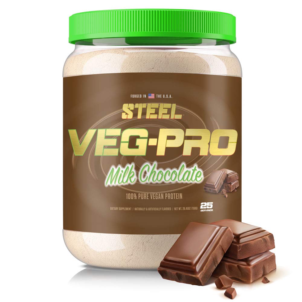 Ocelové doplňky Veg- PRO 124; Vegan Protein Powder, Mléčná čokoláda 124; 25 Servings (1.65lbs) Ocelá124; Protein Powder with BCAA Amino Acid Offid 124; Gluten Free Off124; Non Dairy Off124; Low Carb Formule