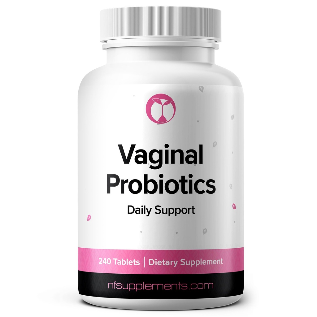 Vaginální doplněk probiotika podporuje PH Balance & Integrovaný Flora 240 Tablety 3 miliardy CFU (240, Vaginální Probiotika)