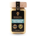 Bee and You Royal Jelly Raw Honey, Propolis Extract, 100% přírodní Superfood, Ultra Pure, Imunitní Supplement, Antioxidanty, Keto, Paleo, Gluten- Free, 6.7 oz