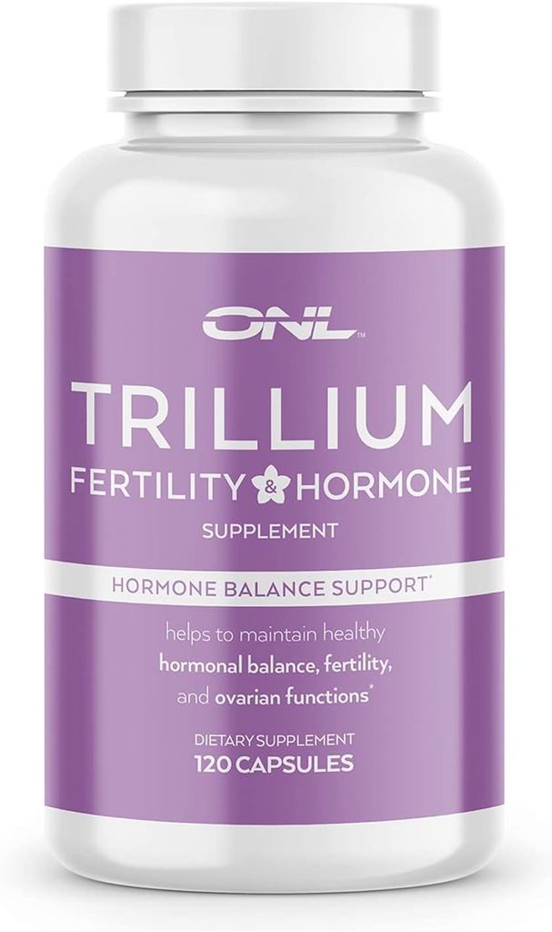 Trillium Fertility doplňky pro ženy, Hormon Balance Inositol Kapsle, Potent Formule, 120 Kapsle s 2000mg Myo- Inositol