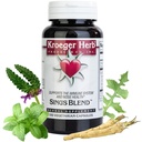Kroeger Herb Products, Sinus Blend, Všechna přírodní sinusová podpora pro dospělé, Congestion Relief a Sinus Tlaková pomoc, Bloky nebo Suppresses Histamin, Non- GMO, No Preservative, Made in USA