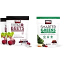 Force Factor Total Beets Soft Chews with Beetroot, Grapeseed Extract, Antioxidants, Nitráty, L-Citrulin, 120 Count, 2-Pack and Smarter Green Chews with 25 + Superfood, Probiotics, Antioxidants, and Fiber, 60 Count
