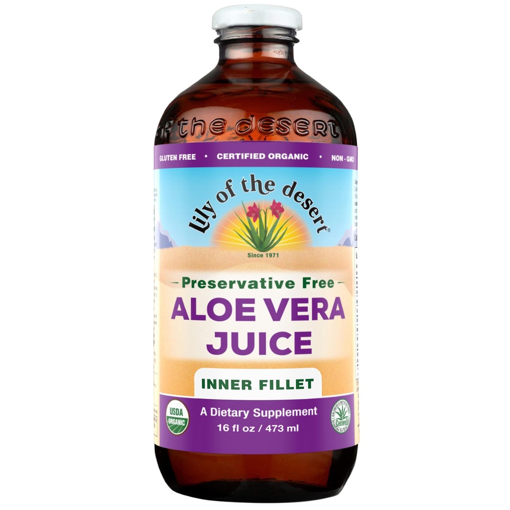 Lily Of The Desert Aloe Vera Juice, Preservative Free, Inner Filet, 16 Fl oz