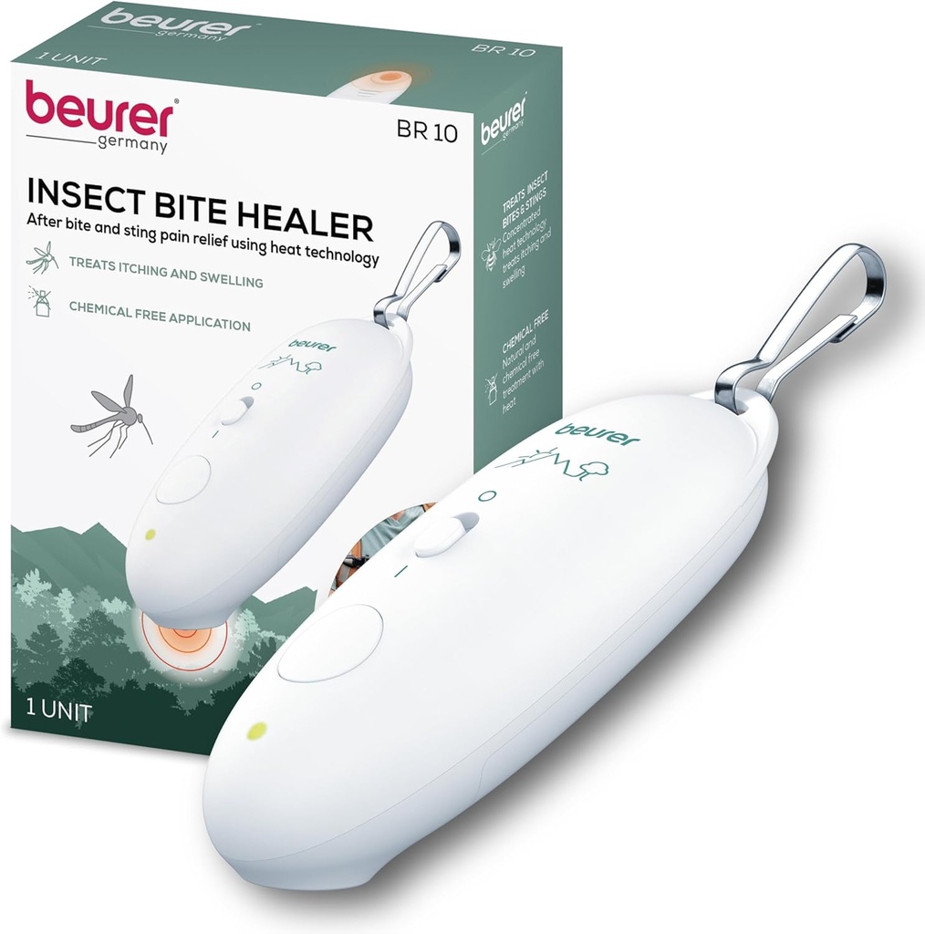 Beurer BR10 Insect Bite Healer s klipem, přenosné Itch a Otok Relief pro non-toxická léčba mosquito bites a jiných běžných hmyzu bites, outdoor esenciální