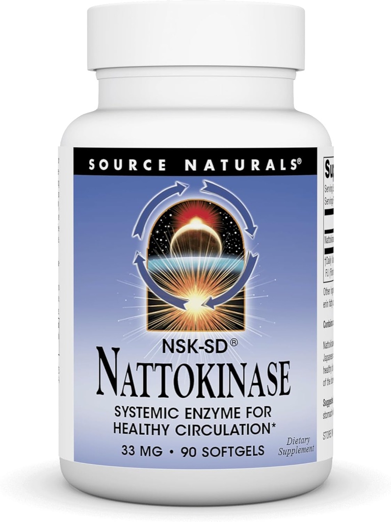 Zdroj Naturals Nattokináza 33 mg Systémový enzym pro zdravý oběh - 90 Softgels