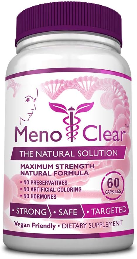 Spotřebitelské zdraví MenoClear Night - 30 Kapsle - Menopauza Care - Snížit návaly horka, Mood Swings, a podrážděnost - Melatonin, Valerian, Hesperidin - Made in USA