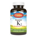 Carlson - Vitamin K2 MK-7 (Menachinon), 180 mcg, Kostní podpora, Biologická dostupnost vápníku, K2 Vitamin, Vitamin K-2, 180 Softgels