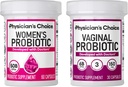 Lékařský choice Feminin Power Duo Bundle - Vaginální Probiotic 30ct + Womens Probiotic 60ct