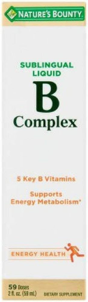 Nature 's Bounty vitamin B complex sublingual Liquid 2 oz (balení po 3)