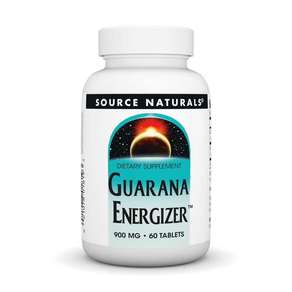 Zdroj Naturals Guarana Energizer, dodatek stravy - Podporuje dlouhotrvající energetický boost * 900 mg - 60 tablet