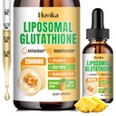 Lipozomální Glutathione dodatek 2000mg, Tekuté Glutathione Kapky s vitaminem C, Master antioxidanty pro imunitní systém, Stárnutí obrany, Skin Health, Játra Detox -Superior Absorpce, Ananas 2 Fl Oz