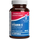 Vitamin E 400 IU Softgely - Klinická formula Přírodní vitamín E doplněk Komplex s d- Alpha Tocopherol & Smíšené Tocopheroly pro vlasové kůže a nehty Plus Antioxidant Imunitation Support - 90 Služební