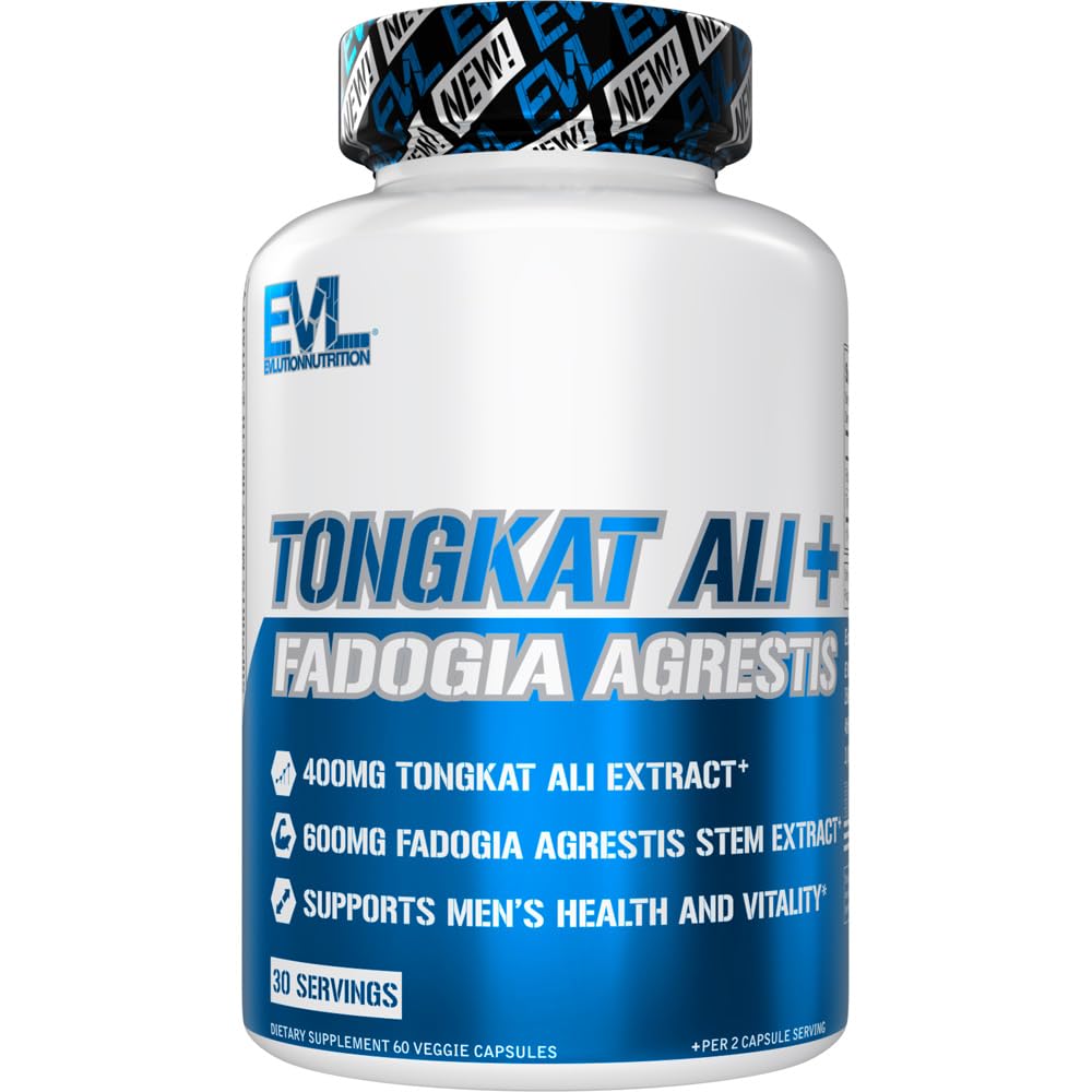 Eluce Nutrition Tongkat Ali + Fadogia Agrestis - Zdraví mužů + Vitality Support - 400mg Tongkat Ali + 600mg Fadogia Agrestis Stem Extract - Dodatek k cvičení - Vegetariánské kapsle - 30 Služeb