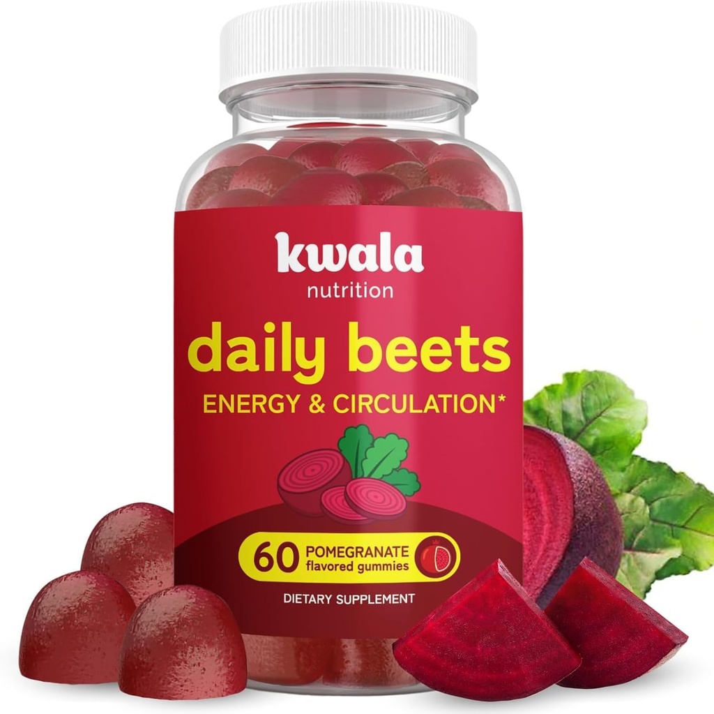 Řepné gumy pro energii, oxid dusičitý a srdce zdraví 124; Super oxid dusičitý dodatek s Grape Seed Extract 124; Grapefruit Flavor 124; Vegan, Non- GMO curren124; 60 Beet Chews, Chewables