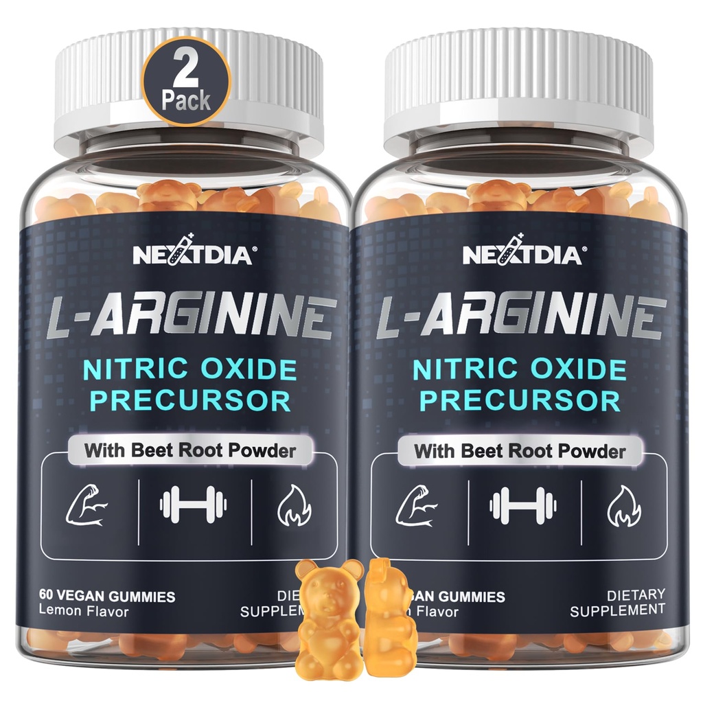 Sugar Free L Arginin Nitric Oxide Gummies 1300mg pro muže a ženy s L Citrulline, Beet Root, B3 CZ124; L Arginin L Citrulline Doplňky stravy 124; Vegan, 120 Counts