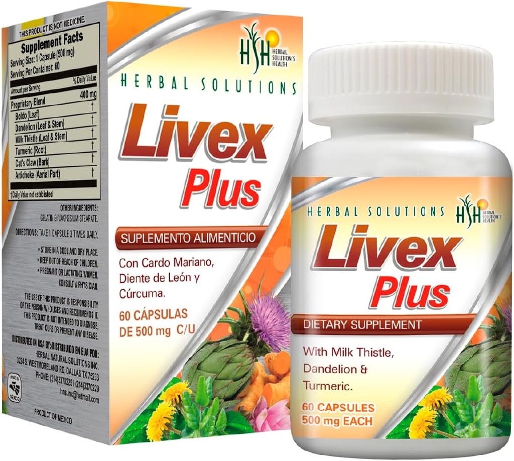 Bylinné roztoky Livex Plus přírodní doplněk pro odklízení jater. Pomáhá zlepšit jaterní detox a trávicí zdraví.