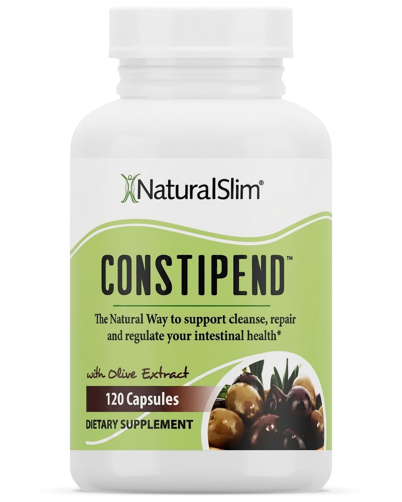 NaturalSlim, Zácpa Relief, Stool Softeners Constipend, Colon Cleanser pro ženy a muže s magnesium Citrát, Aspartate & Olive Extract, 120 Zeleninové kapsle
