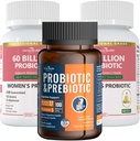 Gut Health Support Bundle: 2 Lahvičky ženských probiotik + 1 Lahvička univerzálních probiotik - Stravovací, močení a imunitní zdraví pro muže a ženy