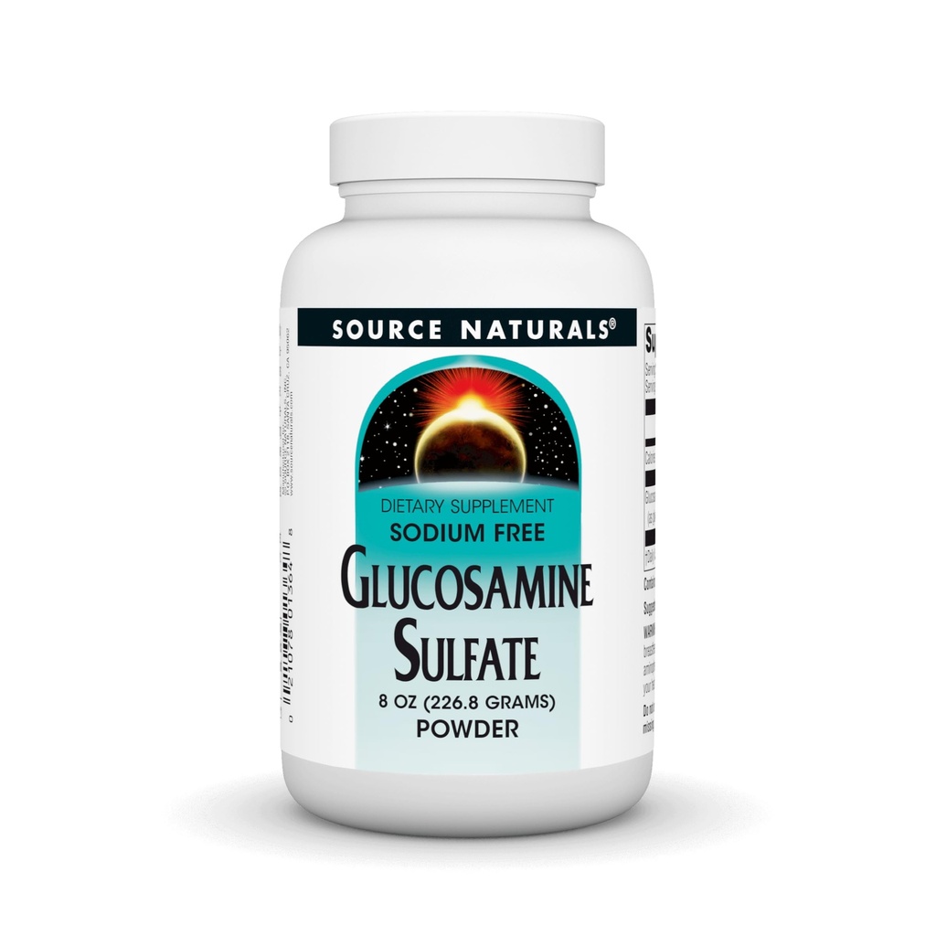 Zdroj Naturals Glucosamine Sulfát, Sodium- Free Powder for Joint Support - 8 oz Powder