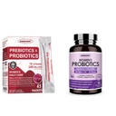 Zebora Probiotics-for-Women 100- Billion-CFU s prebiotika, D- Mannose & Cranberry pro stravovací, imunitní, feminin UT zdravotní podpora, Ultimate Probiotic Women 's Care, Soy & Gluten Free, 45 Packets