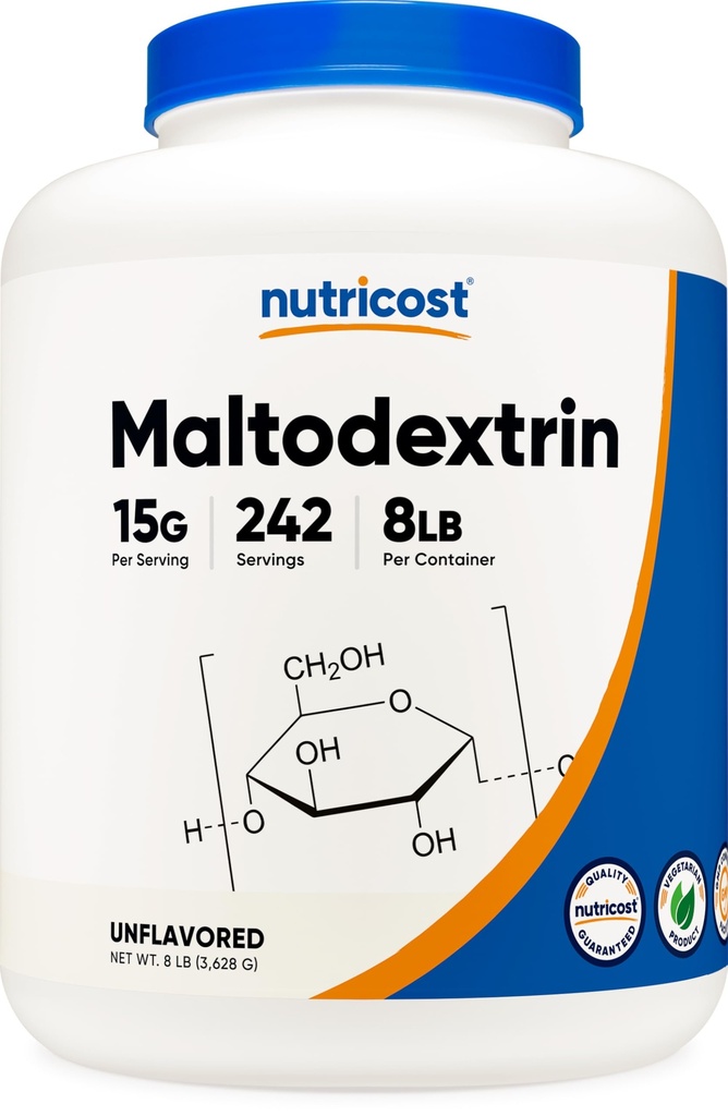 Nutricost Maltodextrin Powder 8LBS - gluten Free, GMO Free