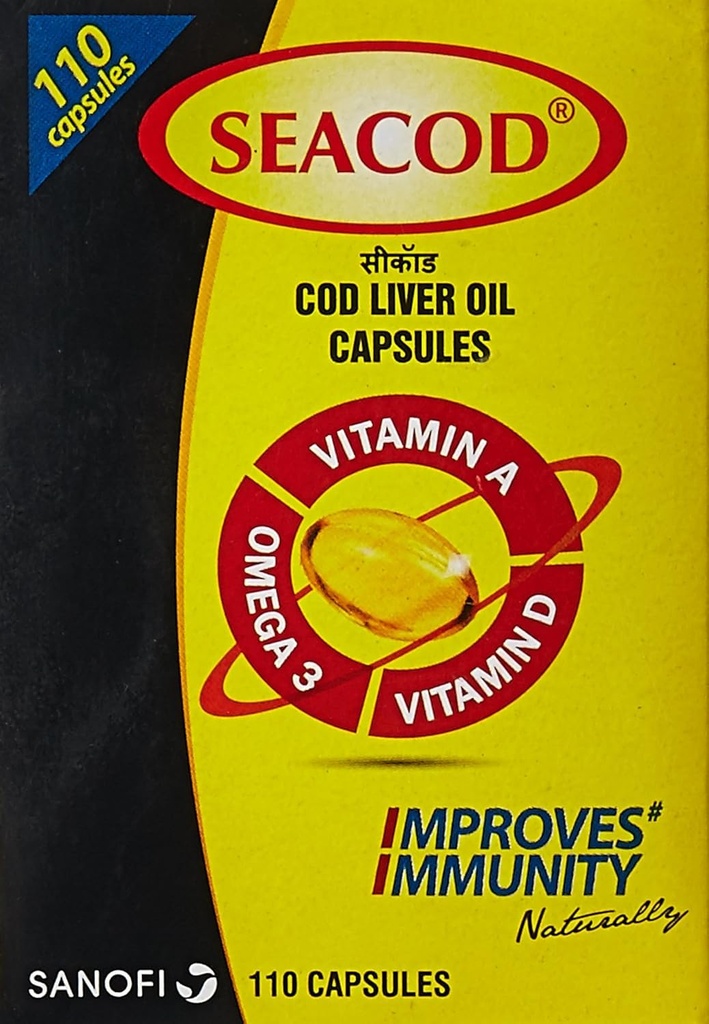 Merck SevenSeas Original Cod Jaterní olej Capsules - 500 Kusy - Free EXPEDITE Shipping (2)