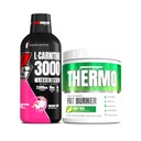 PROFUPS L- karnitin 3000 Stimulant Volný tekuté střely (31 Servings, Dragon Fruit) a termo spalování tuků termogenní prášek (25 Serings, Spicy 'Rita) Bundle
