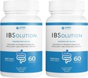 IBSolution - Stravovací doplněk zdraví, plyn, nadýmání, Průjem, Zácpa Relief, Bolest břicha, S Psyllium, Podpora regularity, Podporuje Gut zdraví, Vyrobeno v USA - 60 Vegan Kapsle, 2- Pack