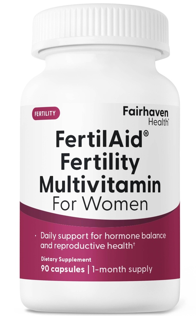 Fairhaven Health Fertilaid pro ženy 124; Prenatální vitaminová plodnost doplňky pro ženy 124; Koncepce pro ni s Vitex a Folate currency 124; Podpora Cycle Regularity a ovulace *