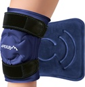 APEXUP Ice Pack for Knee Pain Relief, Large Reuse Wrap After Surgery, Flexible Gel Cold Pack for Injuries, Pain Relief for Back, Rameno, Elbow, Ankle and Leg (Navy Blue, L, 1PK)