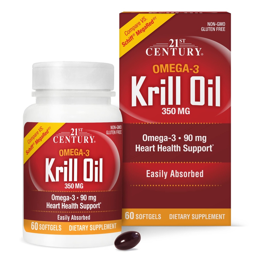 21. Století Krill Oil 300 mg Softgels, 60 Počet