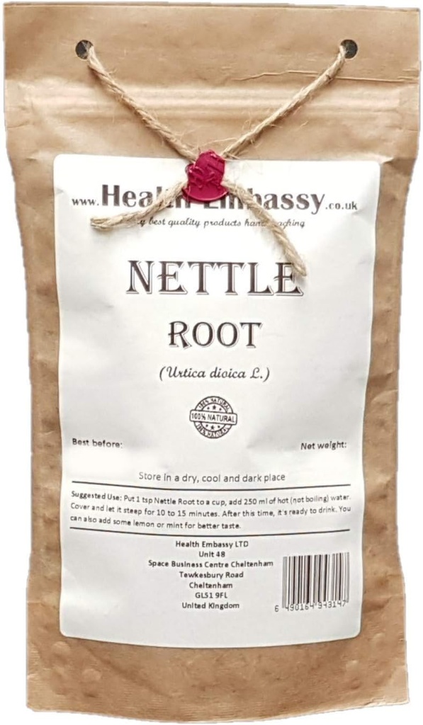 Zdravotní velvyslanectví Nettle Root (Urtica dioica) 100% přírodní (50g)