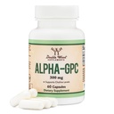 Alpha GPC Choline Brain Supplement pro Acetylcholin (60 Počet, 600mg Servings) Advanced Memory Formule, Focus and Brain Support, Focus Supplement (Vyrobeno v USA) by Double Wood