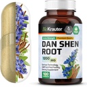 BIO KRAUTER Dan Shen Root Capsules - 1200 mg Síla - 100 Red Sage Caps - Antioxidant Source - Salvia Miltiorrhiza Root - Vegan