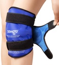 NEWGO Ice Pack for Knee Injuries, Knee Ice Pack Wrap around all tire Knees for replacement Surgery Recovery, Gel Cold Pack Wrap for Meniscus Tear, ACL, Otok bolest pomoc - modrá