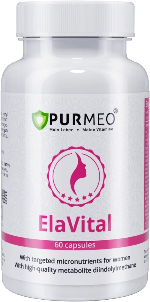 Německý DIM komplex pro ženy - Trusted by Marien Apotheke (Est. 1903) - Hormonální rovnováha a zdraví prsu Podpora Sulforaphane, Flaxseed & Multivitamins - Vegan, 60 Kapsle