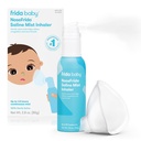 Frida Baby NoseFrida Saline Mist Nasal Inhaler, Decongestant Spray for Congestion & Alergics Relief for Babies + Kids, Nasal Saline Spray, Soothes Stuffy Nose & Sore Throat, Obsahuje masku